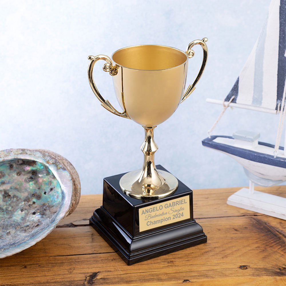 EIO Gifts Personalised Gold Cast Recognition Cup Trophy/Award