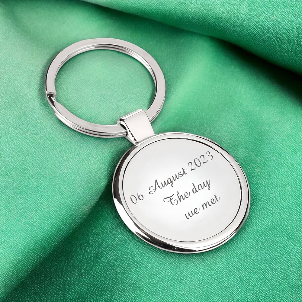 Personalised Round Keyrings for Men and Women | Car Key Accessories | Unique Keychains