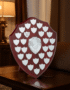 EIO Gifts Personalised Wooden Perpetual Annual Shield Award/Trophy | Customisable Sports Plaques | Football
