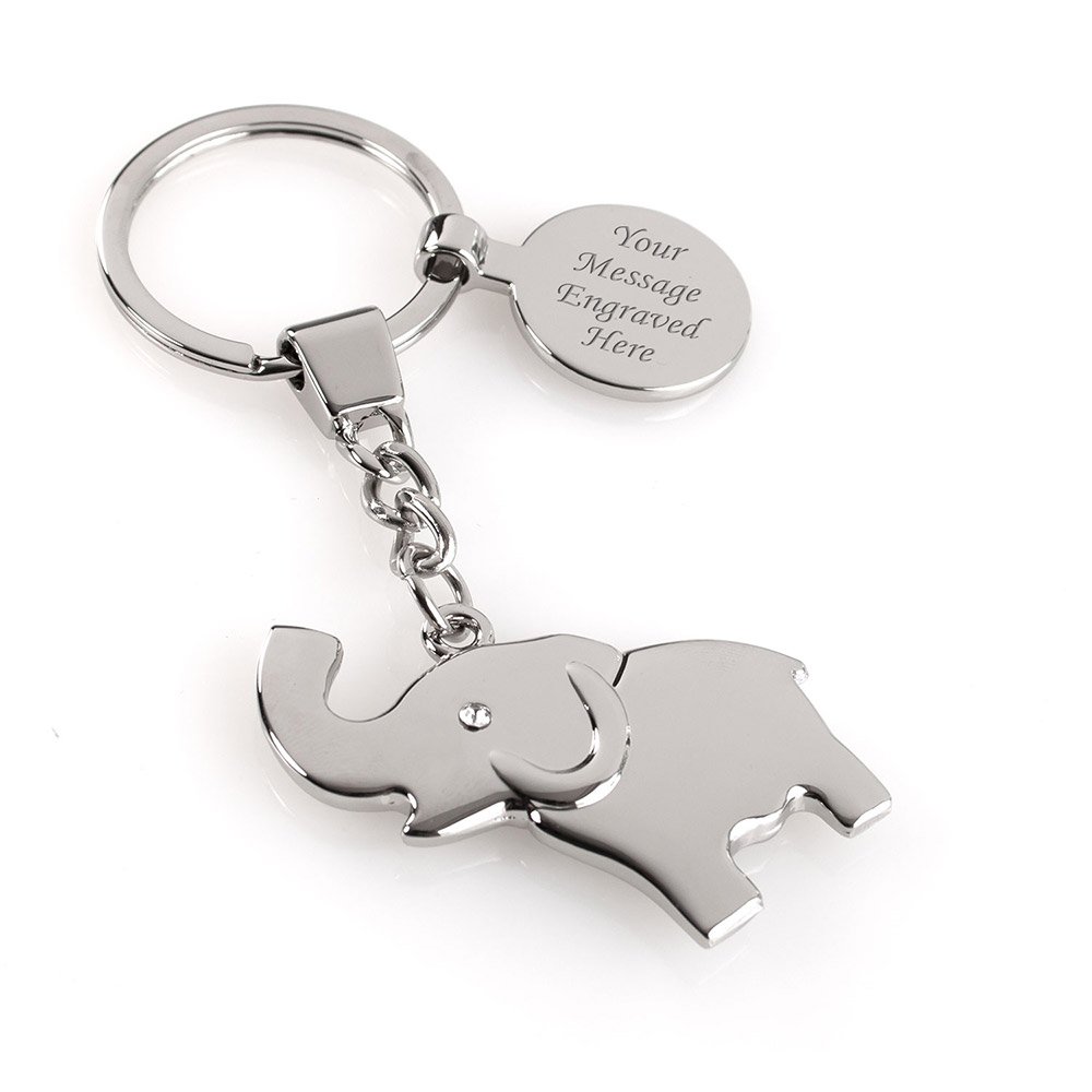 Silver â€˜Luckyâ€™ Elephant Keyring